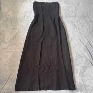 Elegant Strapless Black Dress